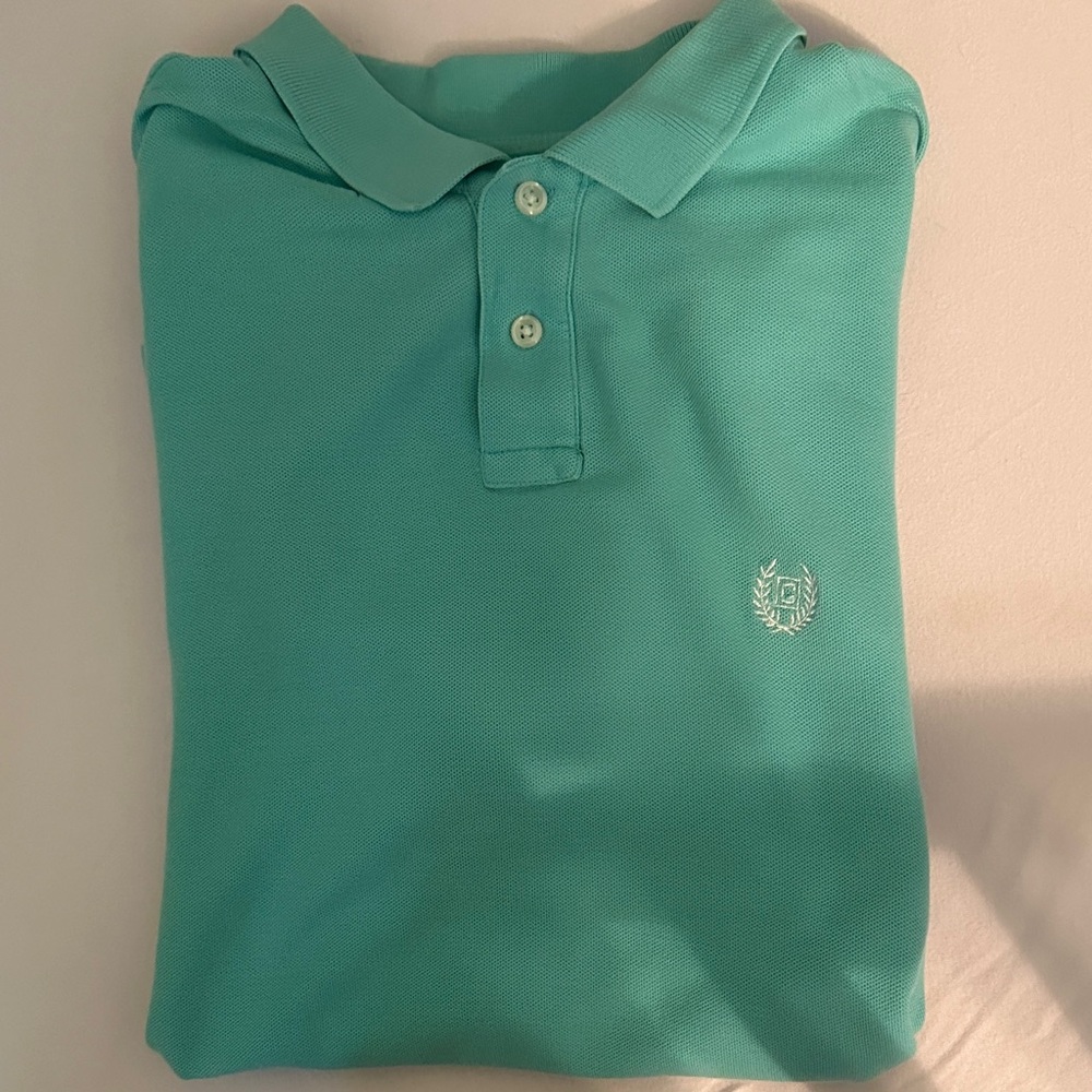 Chaps Light Green Custom Fit Polo